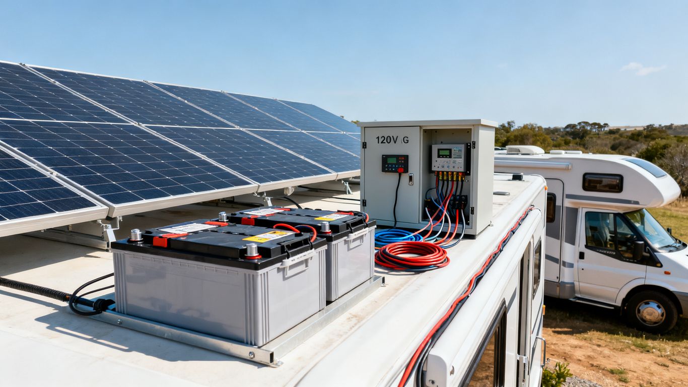 welches Solarpanel zum Aufladen einer 12V 200Ah Batterie: praktische Beispiele